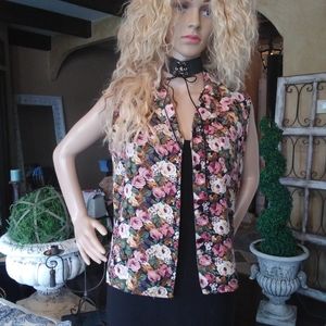 Vintage floral vest